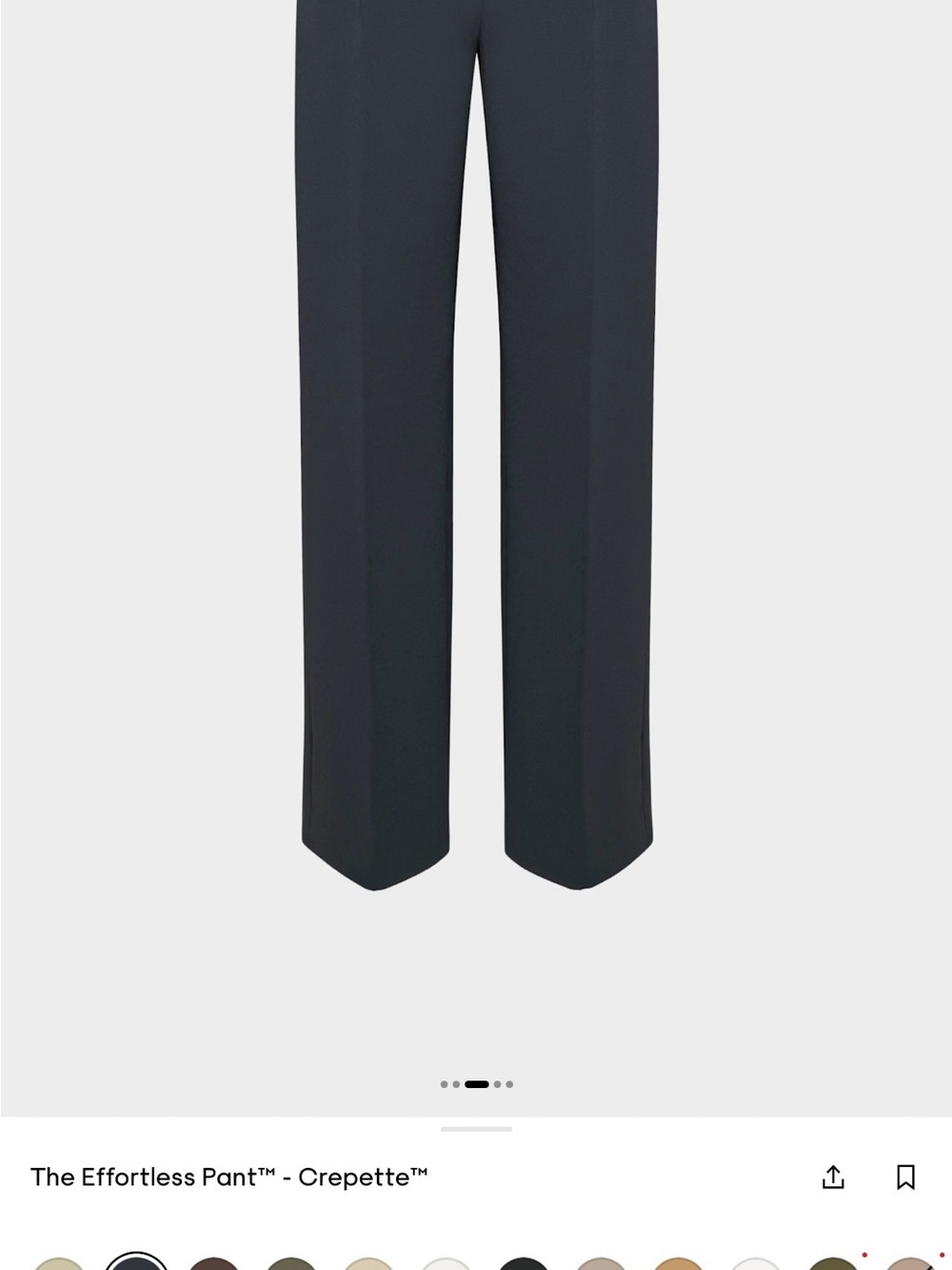 Aritzia The Effortless Pant™ in Navy - Picture 4 of 7